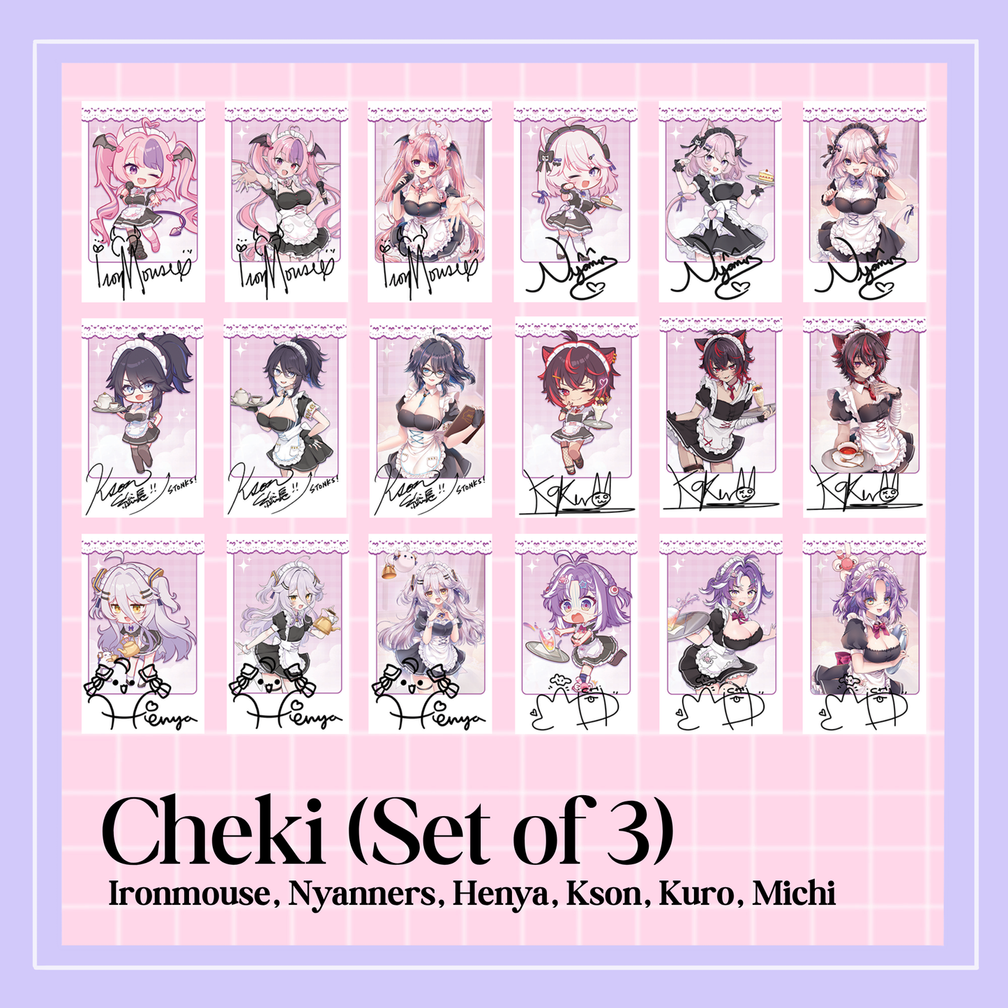 #Vmaidinvasion Copy Signed Cheki Set