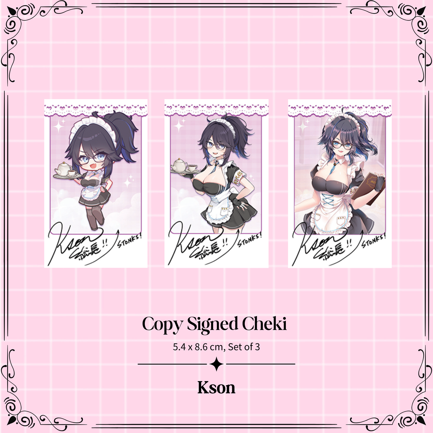 #Vmaidinvasion Copy Signed Cheki Set