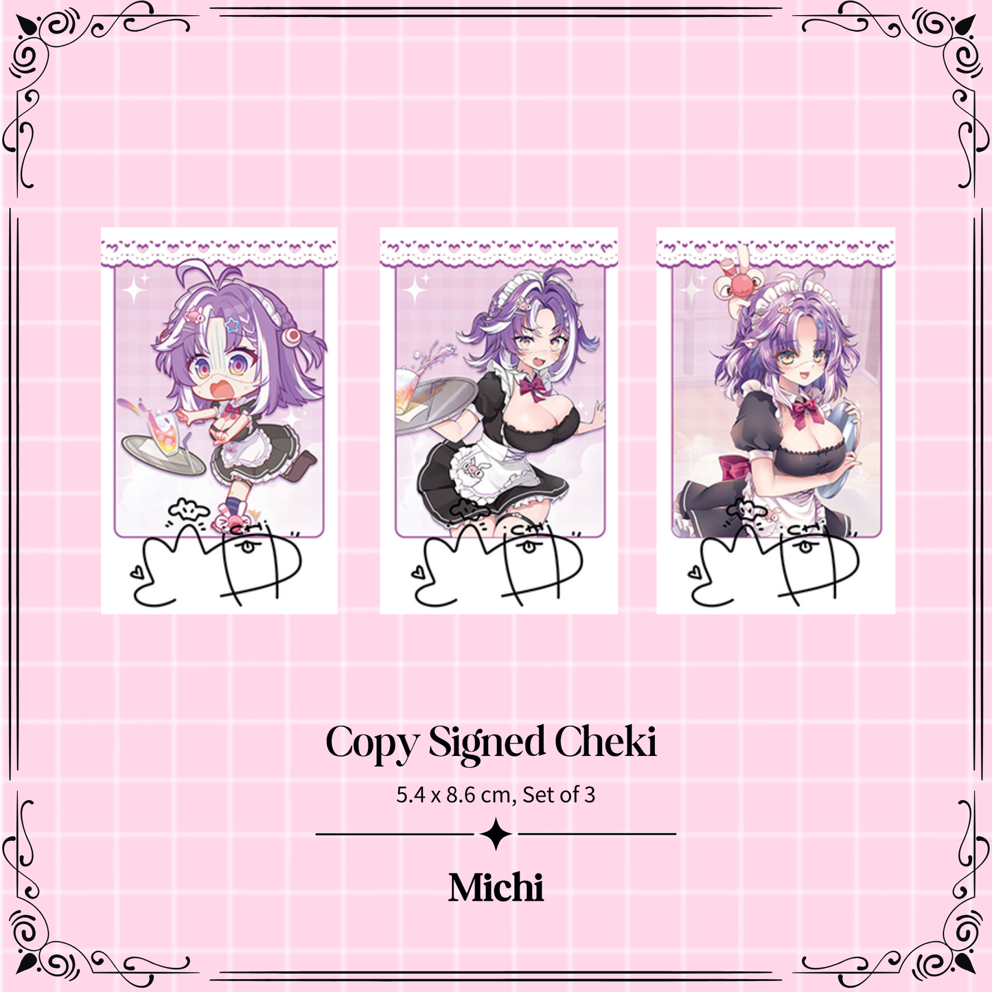 #Vmaidinvasion Copy Signed Cheki Set